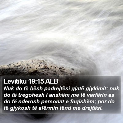 Levitiku 19:15 ALB Bible Verse Image
