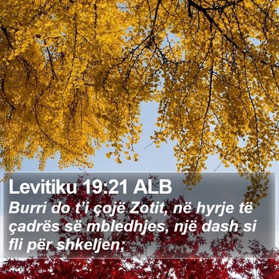 Levitiku 19:21 ALB Bible Verse Image