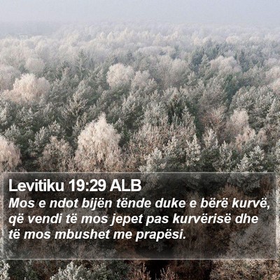 Levitiku 19:29 ALB Bible Verse Image