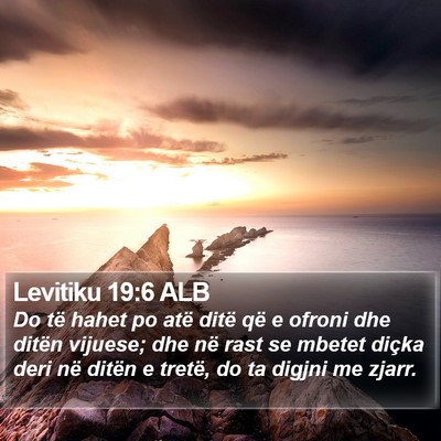 Levitiku 19:6 ALB Bible Verse Image