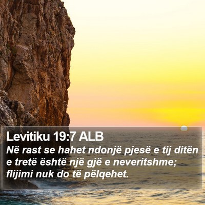 Levitiku 19:7 ALB Bible Verse Image