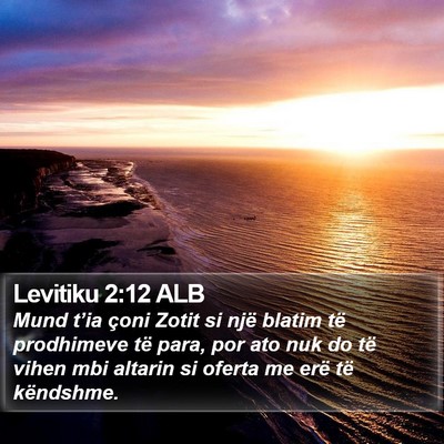 Levitiku 2:12 ALB Bible Verse Image
