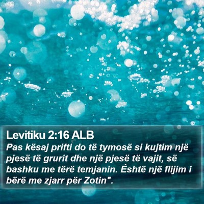 Levitiku 2:16 ALB Bible Verse Image