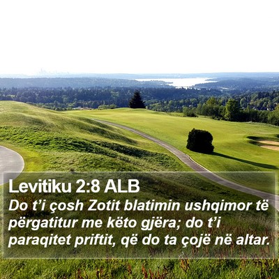 Levitiku 2:8 ALB Bible Verse Image
