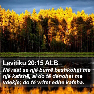Levitiku 20:15 ALB Bible Verse Image