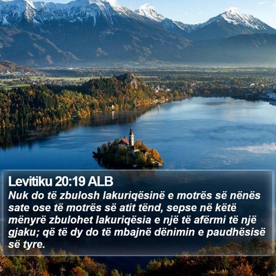 Levitiku 20:19 ALB Bible Verse Image