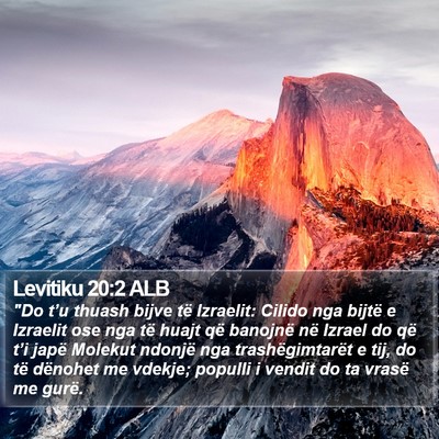 Levitiku 20:2 ALB Bible Verse Image