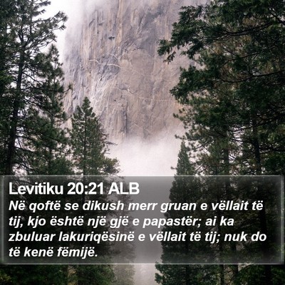 Levitiku 20:21 ALB Bible Verse Image
