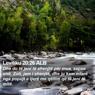 Levitiku 20:26 ALB Bible Verse Image