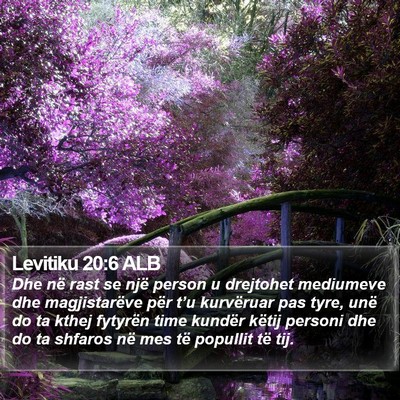 Levitiku 20:6 ALB Bible Verse Image