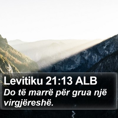 Levitiku 21:13 ALB Bible Verse Image