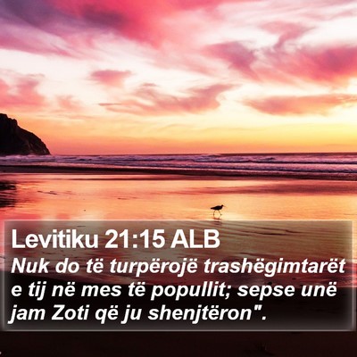Levitiku 21:15 ALB Bible Verse Image