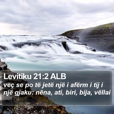 Levitiku 21:2 ALB Bible Verse Image
