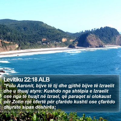 Levitiku 22:18 ALB Bible Verse Image
