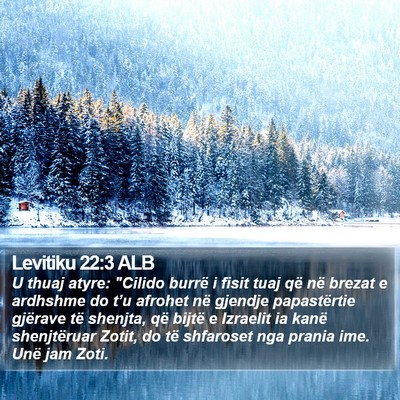 Levitiku 22:3 ALB Bible Verse Image