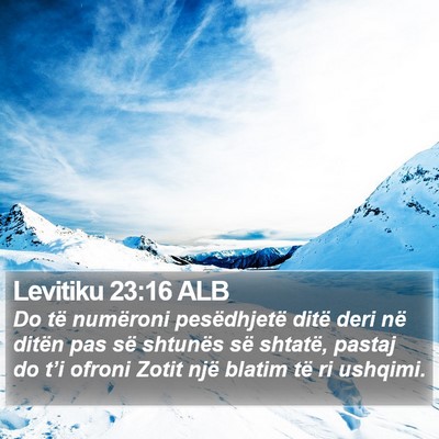 Levitiku 23:16 ALB Bible Verse Image