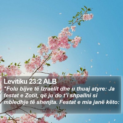 Levitiku 23:2 ALB Bible Verse Image