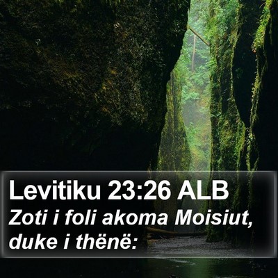 Levitiku 23:26 ALB Bible Verse Image