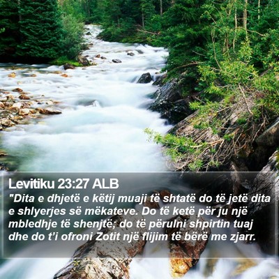 Levitiku 23:27 ALB Bible Verse Image