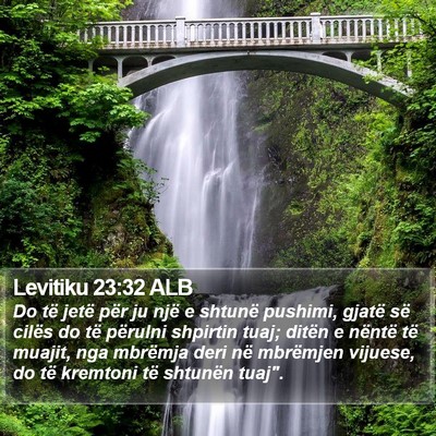 Levitiku 23:32 ALB Bible Verse Image