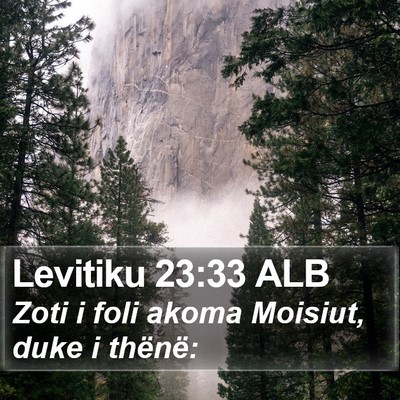 Levitiku 23:33 ALB Bible Verse Image