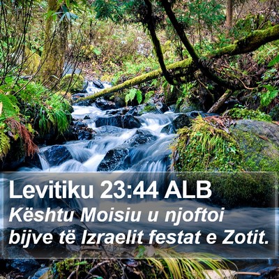 Levitiku 23:44 ALB Bible Verse Image