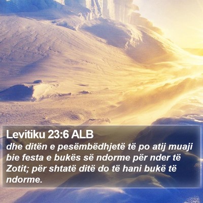 Levitiku 23:6 ALB Bible Verse Image