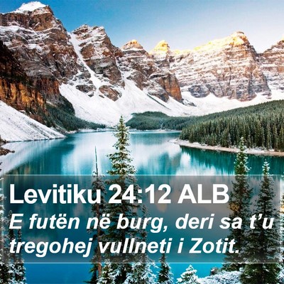Levitiku 24:12 ALB Bible Verse Image