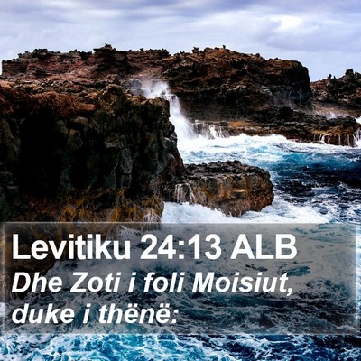Levitiku 24:13 ALB Bible Verse Image