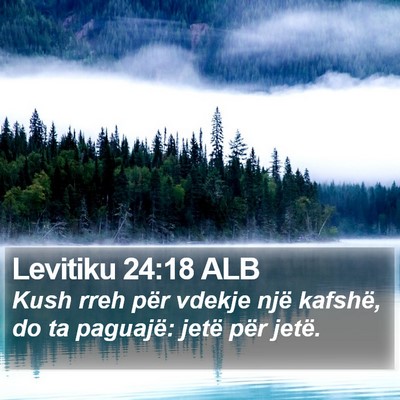 Levitiku 24:18 ALB Bible Verse Image