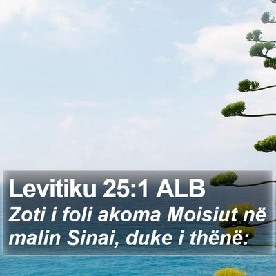Levitiku 25:1 ALB Bible Verse Image