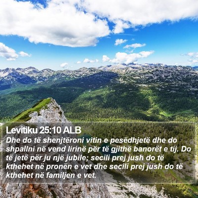 Levitiku 25:10 ALB Bible Verse Image
