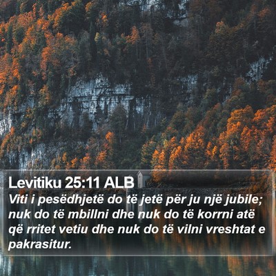 Levitiku 25:11 ALB Bible Verse Image