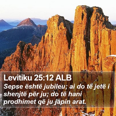Levitiku 25:12 ALB Bible Verse Image