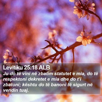 Levitiku 25:18 ALB Bible Verse Image