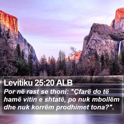 Levitiku 25:20 ALB Bible Verse Image