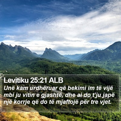 Levitiku 25:21 ALB Bible Verse Image