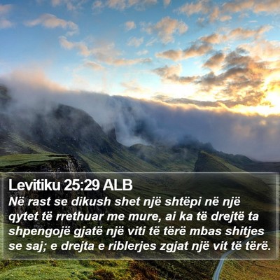 Levitiku 25:29 ALB Bible Verse Image