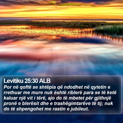 Levitiku 25:30 ALB Bible Verse Image