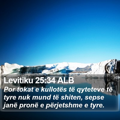 Levitiku 25:34 ALB Bible Verse Image