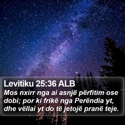 Levitiku 25:36 ALB Bible Verse Image