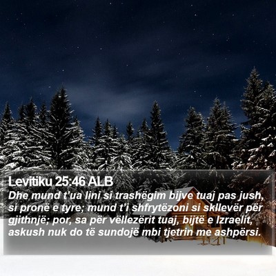 Levitiku 25:46 ALB Bible Verse Image