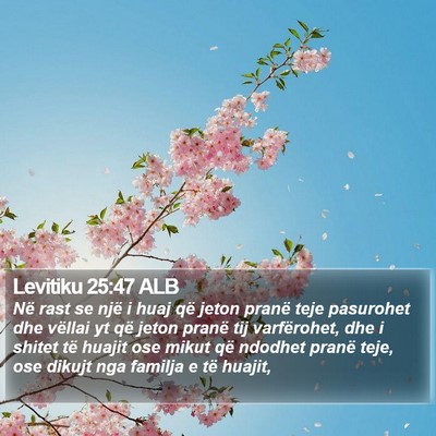 Levitiku 25:47 ALB Bible Verse Image