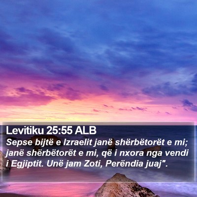 Levitiku 25:55 ALB Bible Verse Image