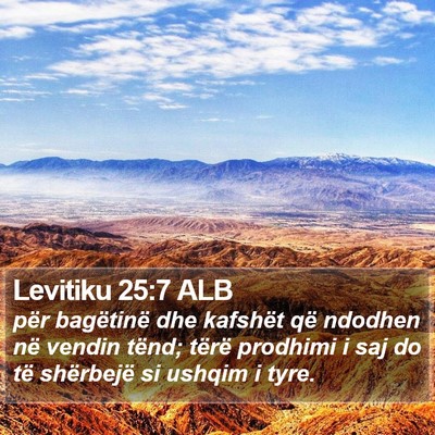 Levitiku 25:7 ALB Bible Verse Image