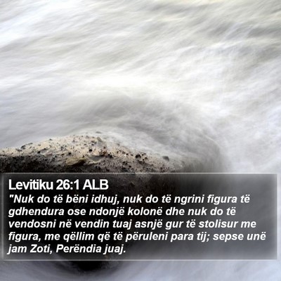 Levitiku 26:1 ALB Bible Verse Image