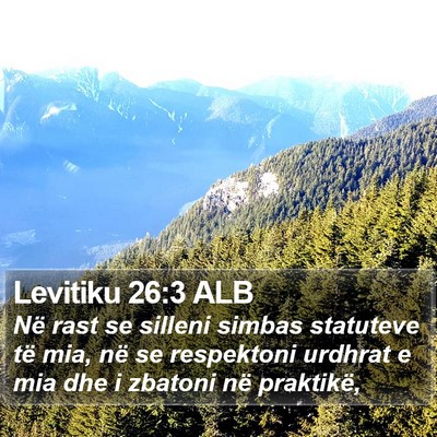 Levitiku 26:3 ALB Bible Verse Image