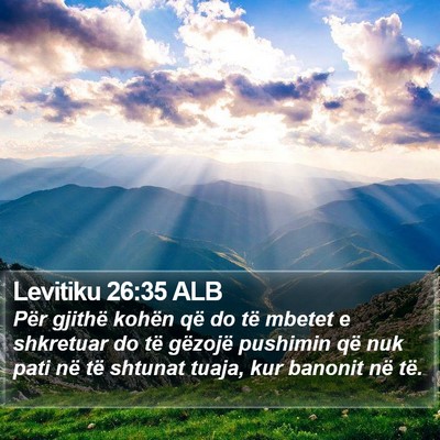 Levitiku 26:35 ALB Bible Verse Image