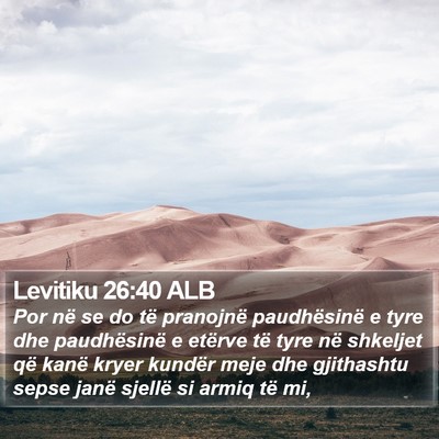Levitiku 26:40 ALB Bible Verse Image