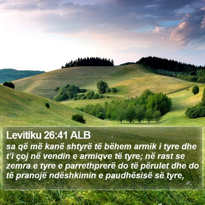 Levitiku 26:41 ALB Bible Verse Image